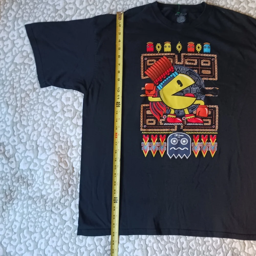 Mi Tierra Aztec Native Pac Man T Shirt Size XXL Graphic Tee Chicano mexico - Picture 3 of 6
